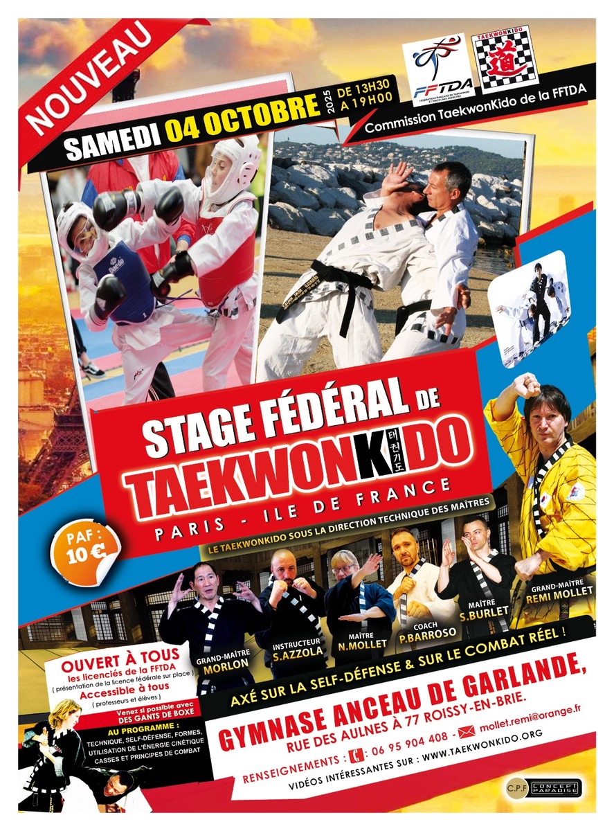 Stage Fédéral Taekwonkido